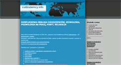 Desktop Screenshot of cudzoziemcy.info