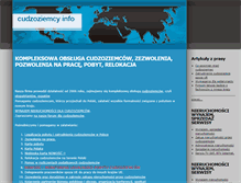 Tablet Screenshot of cudzoziemcy.info
